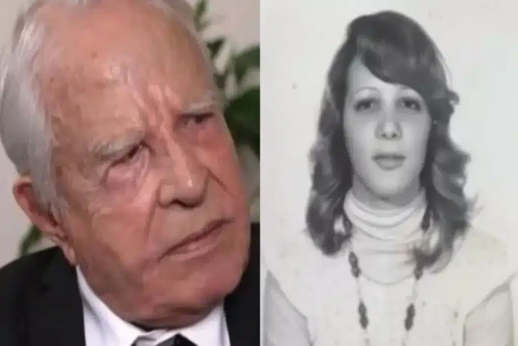 Cid Moreira e sua filha adotiva, mostrando a união da família e a história de afeto entre os dois.