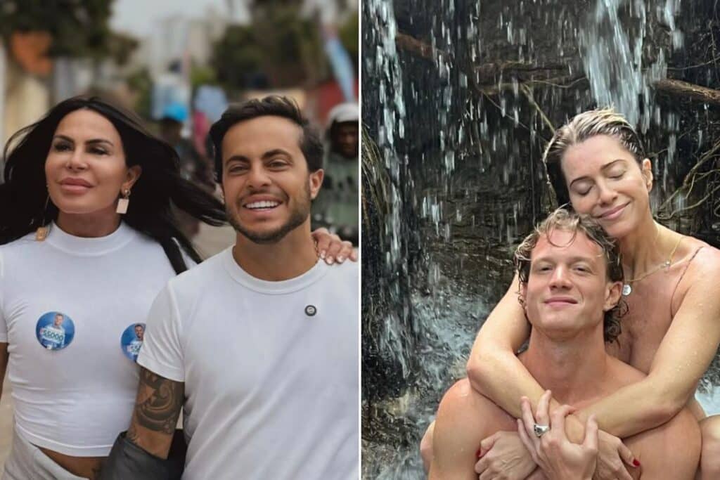 Filhos de famosos brasileiros ao lado de seus pais em momentos de convivência e carinho