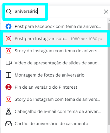 Passo a passo de como criar um cartão de aniversário no canva