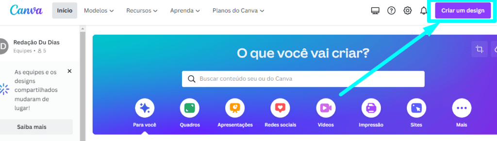 Passo a passo de como criar um cartão de aniversário no canva